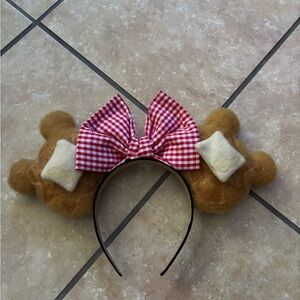 Brown and Red Checkered Bear Ears Disney ears
